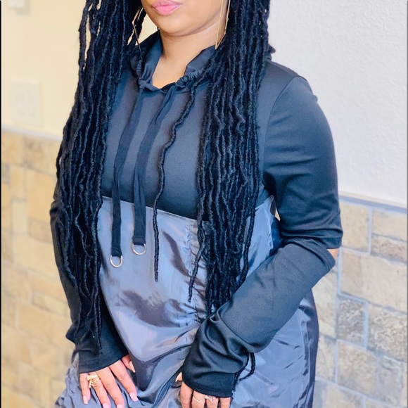 NWT STRING UP BLACK DRESS - Picture 5 of 6